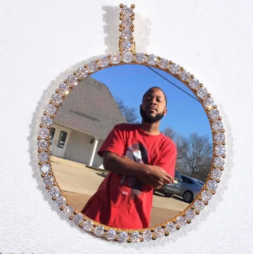 LARGE 3D CIRCLE CUSTOM PICTURE PENDANT sold by The GUU Shop