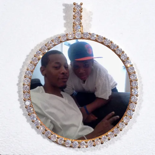 LARGE 3D CIRCLE CUSTOM PICTURE PENDANT sold by The GUU Shop