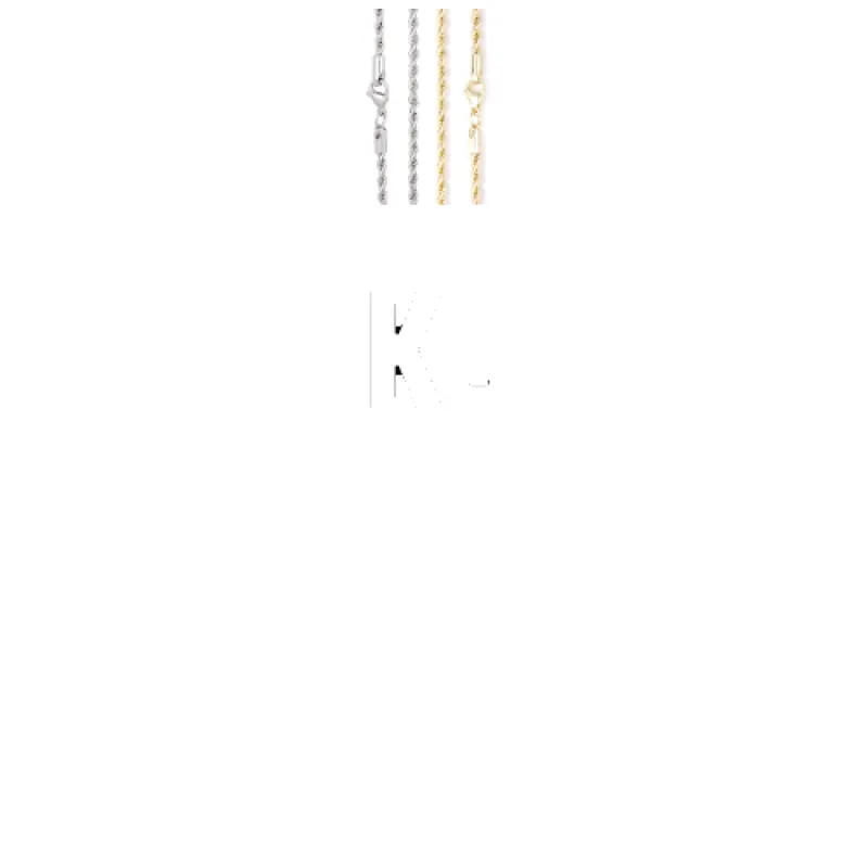 Custom Letters Baguette Two Layer Necklace made by The GUU Shop