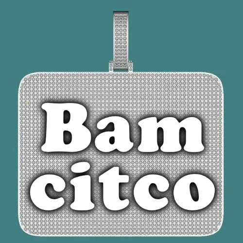 CUSTOM LETTER NECKLACE 3D BIG SQUARE sold by The GUU Shop