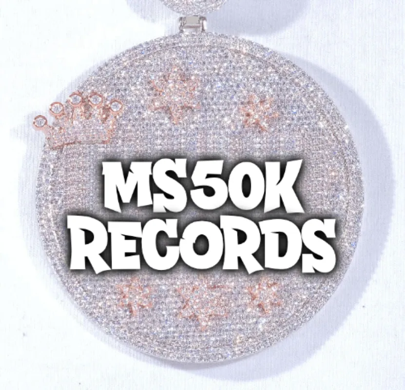 CUSTOM LETTER NECKLACE 3D BIG CROWN DISC sold by The GUU Shop