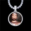 925S & VVS Moissanite 3D Circle Custom Picture Pendant sold by The GUU Shop