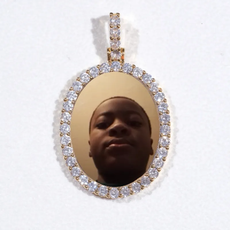 3D Oval Custom Picture Pendant sold by The GUU Shop