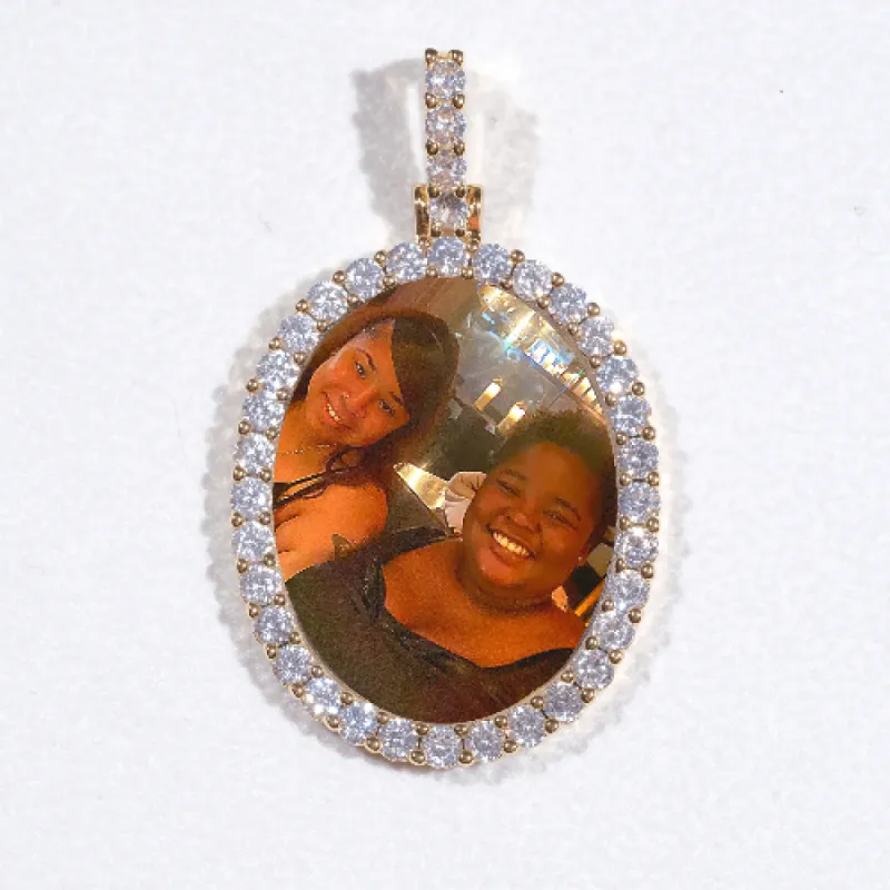 3D Oval Custom Picture Pendant sold by The GUU Shop