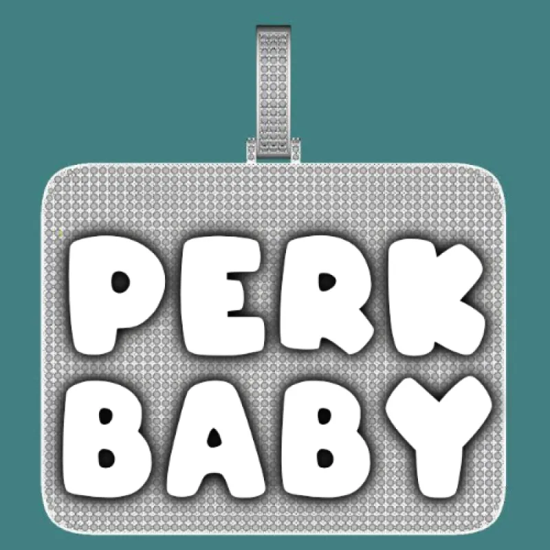 CUSTOM LETTER NECKLACE 3D BIG SQUARE sold by The GUU Shop