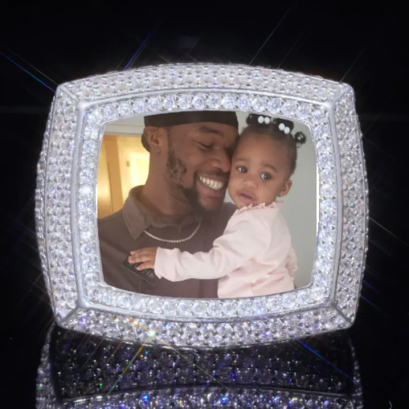 3D CUSTOM PICTURE ICED RING sold by The GUU Shop