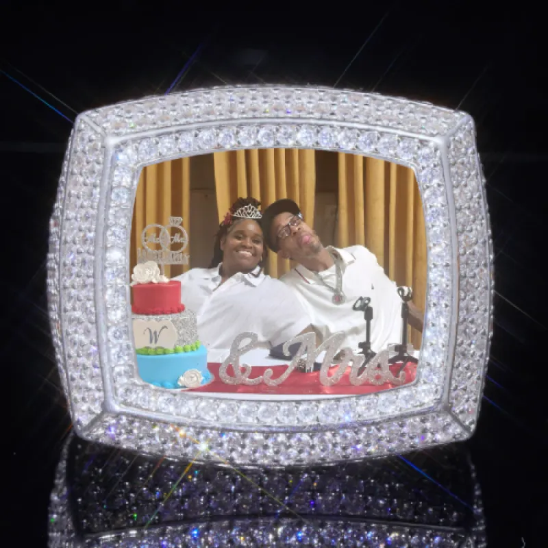 3D CUSTOM PICTURE ICED RING sold by The GUU Shop