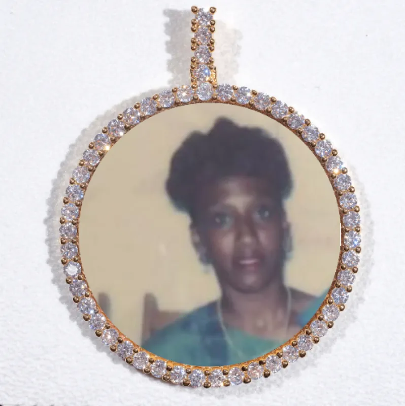 LARGE 3D CIRCLE CUSTOM PICTURE PENDANT sold by The GUU Shop