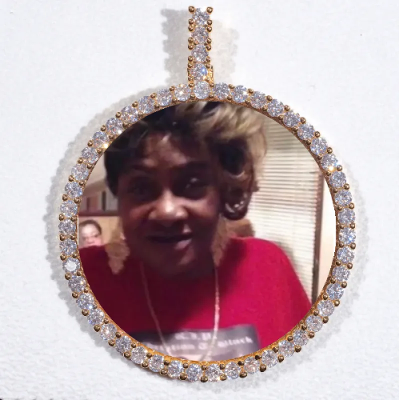 LARGE 3D CIRCLE CUSTOM PICTURE PENDANT sold by The GUU Shop