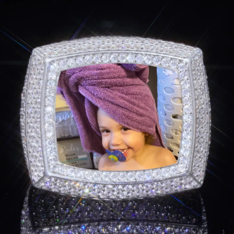 3D CUSTOM PICTURE ICED RING sold by The GUU Shop