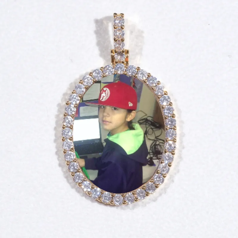 3D Oval Custom Picture Pendant sold by The GUU Shop