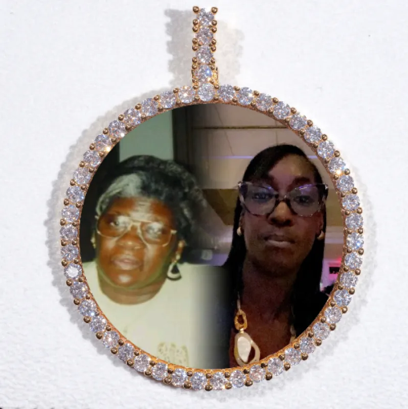 LARGE 3D CIRCLE CUSTOM PICTURE PENDANT sold by The GUU Shop