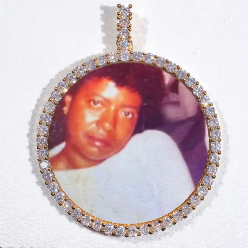 LARGE 3D CIRCLE CUSTOM PICTURE PENDANT sold by The GUU Shop