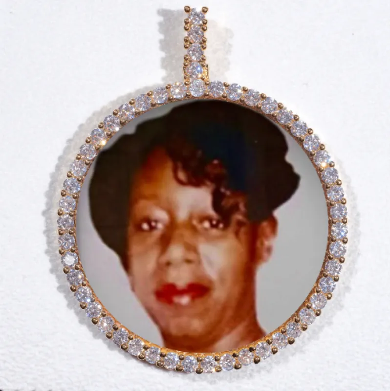 LARGE 3D CIRCLE CUSTOM PICTURE PENDANT sold by The GUU Shop