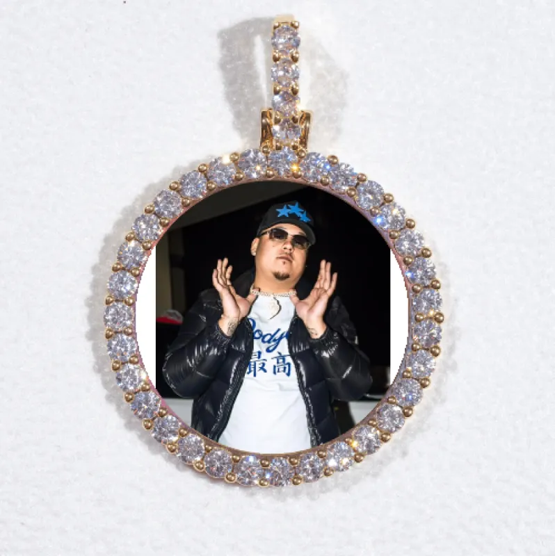 3D CIRCLE CUSTOM PICTURE PENDANT SMALL SIZE made by The GUU Shop