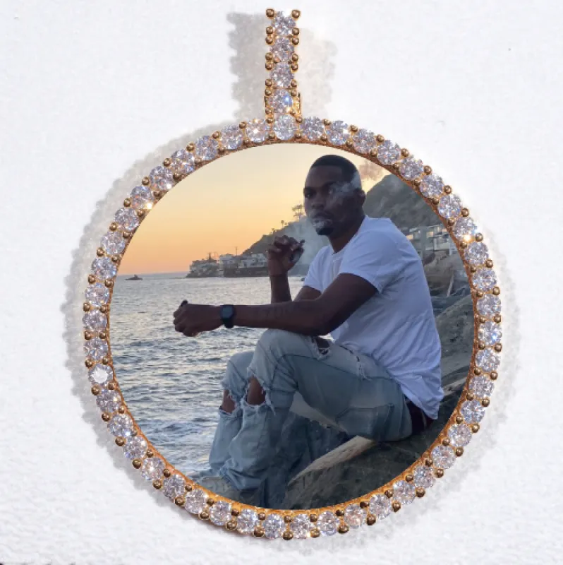 LARGE 3D CIRCLE CUSTOM PICTURE PENDANT sold by The GUU Shop