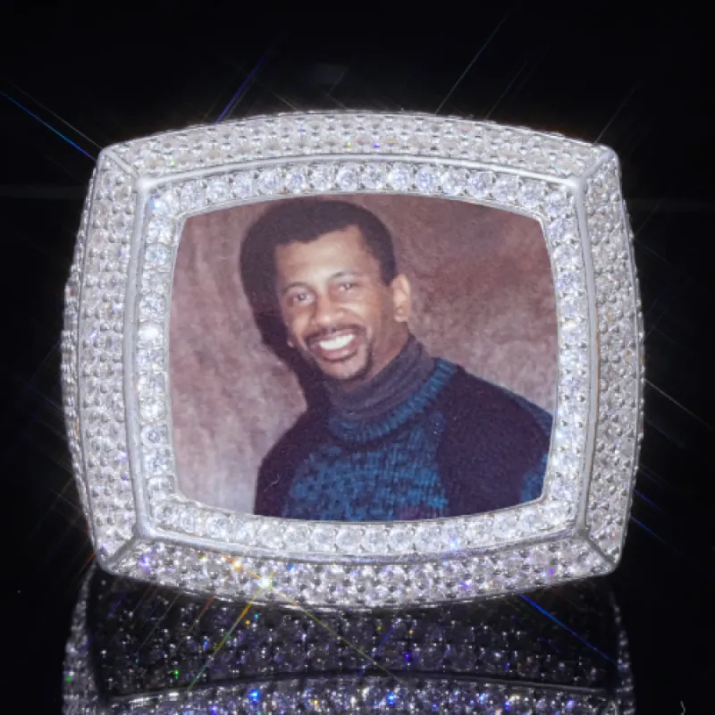 3D CUSTOM PICTURE ICED RING sold by The GUU Shop