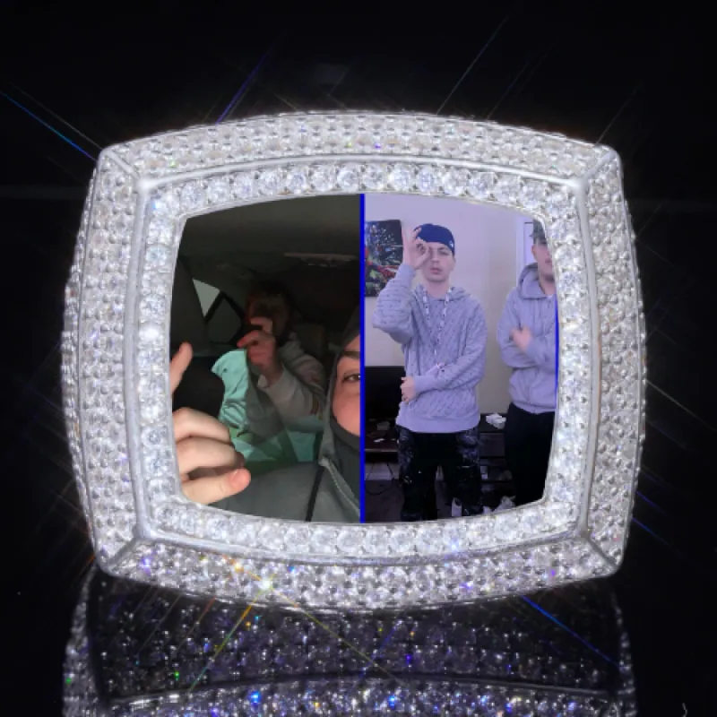 3D CUSTOM PICTURE ICED RING sold by The GUU Shop