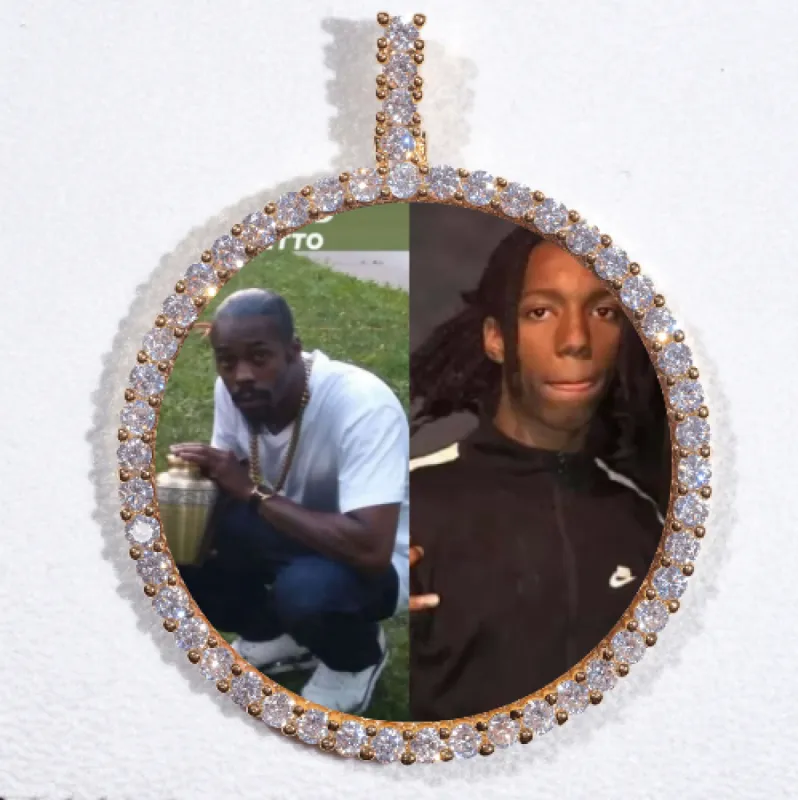 LARGE 3D CIRCLE CUSTOM PICTURE PENDANT made by The GUU Shop