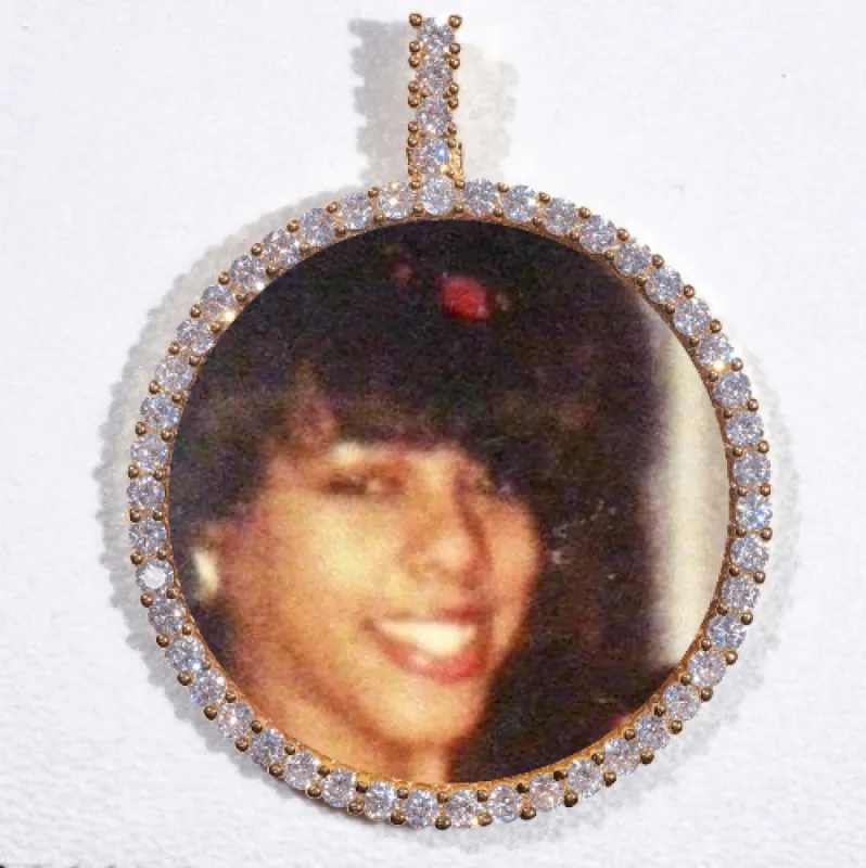 LARGE 3D CIRCLE CUSTOM PICTURE PENDANT sold by The GUU Shop