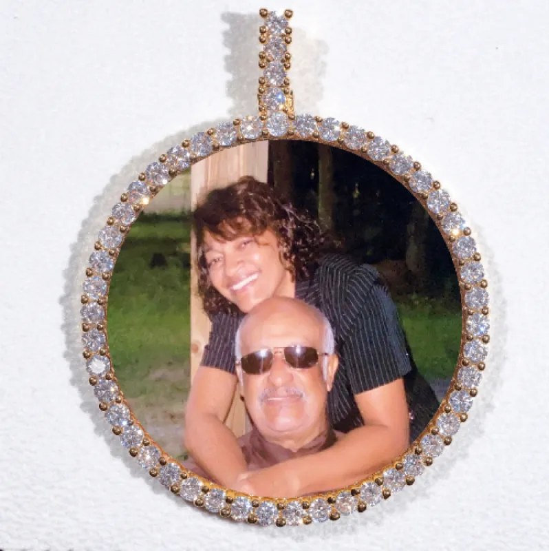 LARGE 3D CIRCLE CUSTOM PICTURE PENDANT sold by The GUU Shop