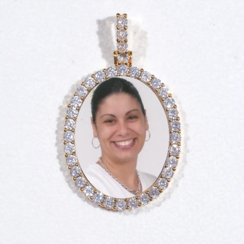 3D Oval Custom Picture Pendant sold by The GUU Shop