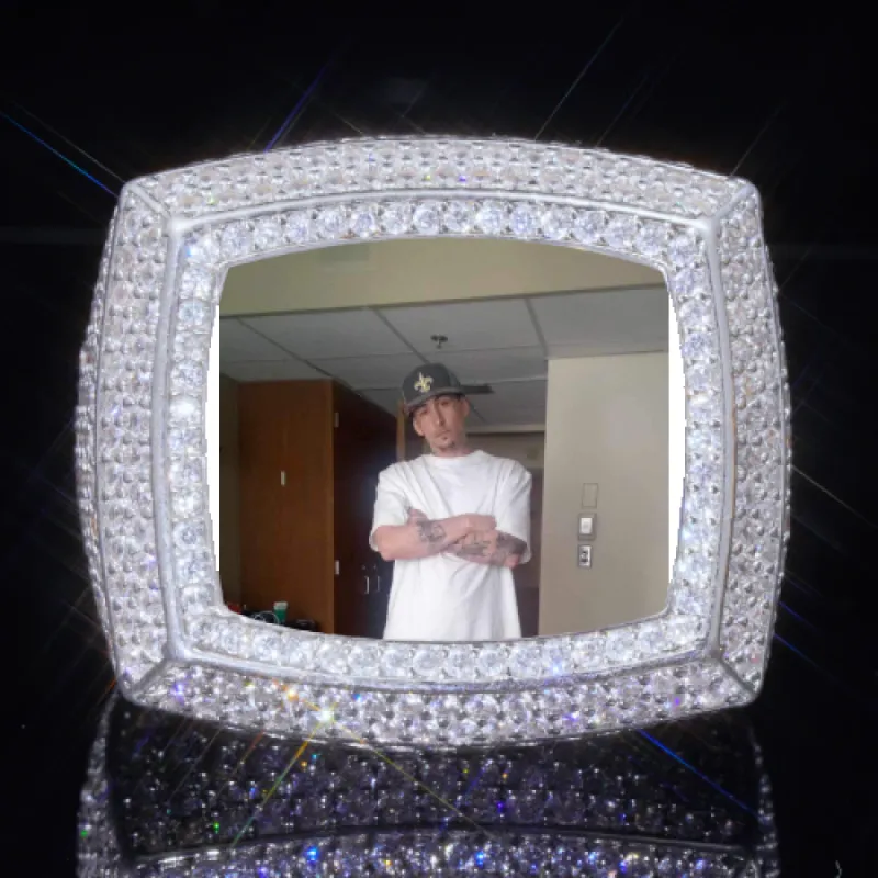 3D CUSTOM PICTURE ICED RING sold by The GUU Shop