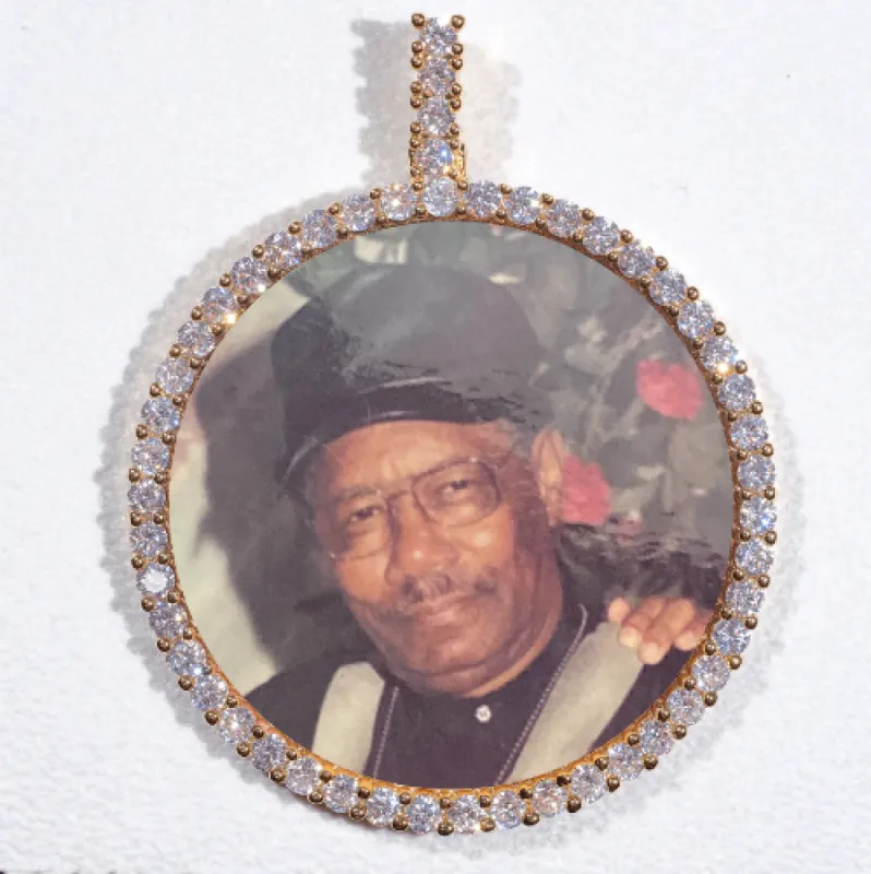 LARGE 3D CIRCLE CUSTOM PICTURE PENDANT sold by The GUU Shop