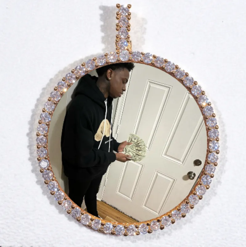 LARGE 3D CIRCLE CUSTOM PICTURE PENDANT sold by The GUU Shop