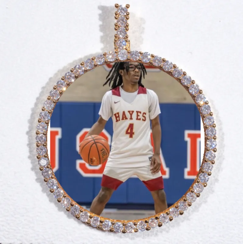 LARGE 3D CIRCLE CUSTOM PICTURE PENDANT made by The GUU Shop