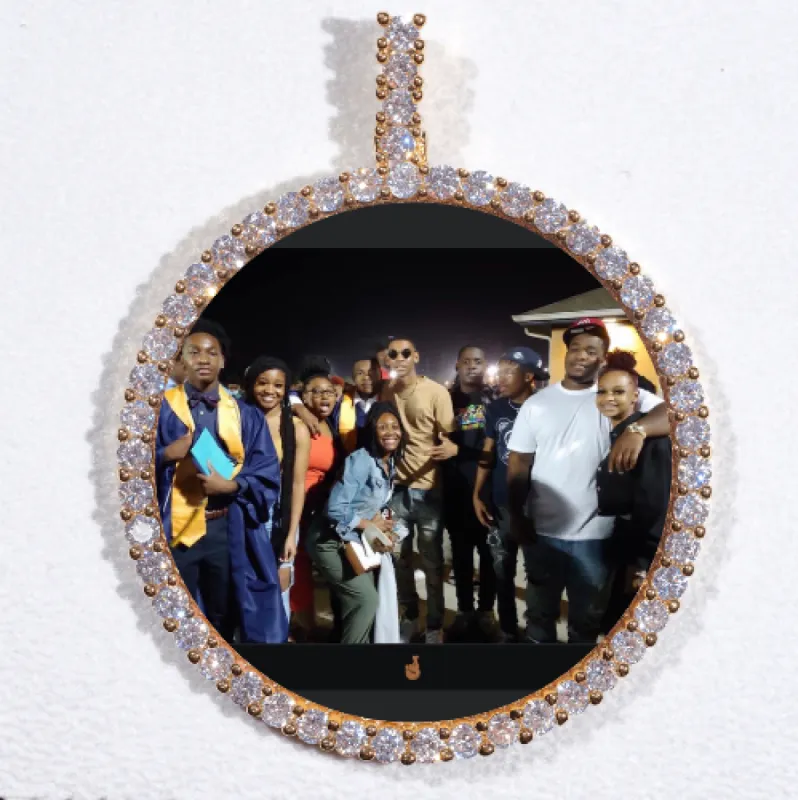 LARGE 3D CIRCLE CUSTOM PICTURE PENDANT sold by The GUU Shop