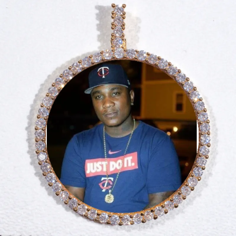 LARGE 3D CIRCLE CUSTOM PICTURE PENDANT sold by The GUU Shop