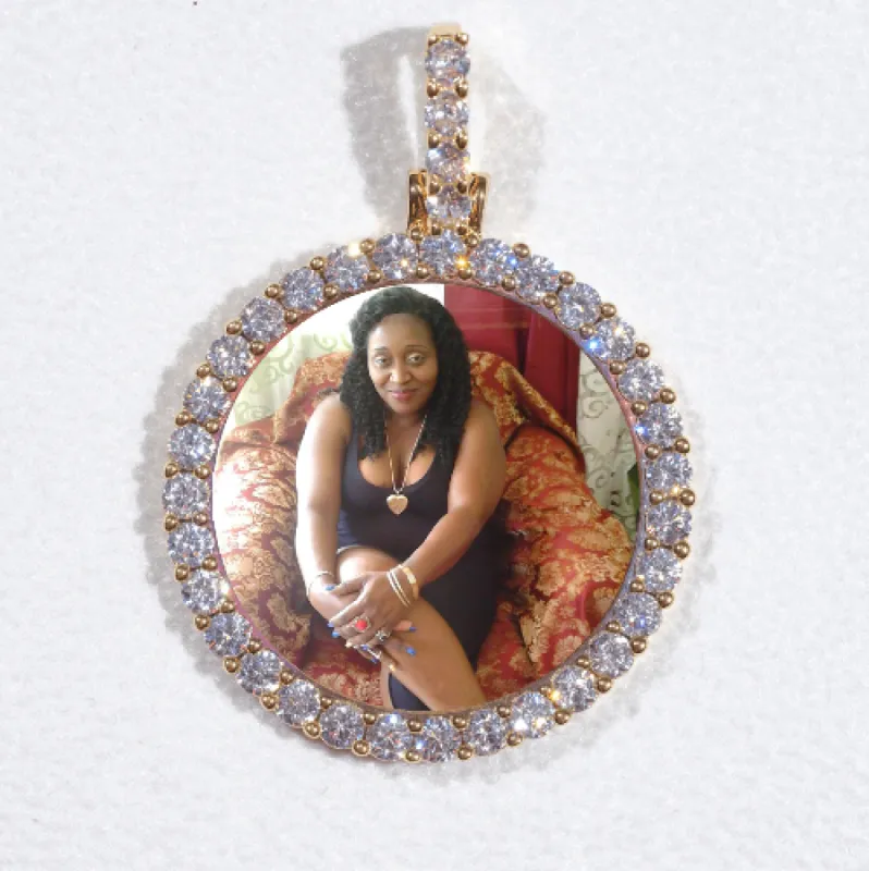 3D CIRCLE CUSTOM PICTURE PENDANT SMALL SIZE sold by The GUU Shop