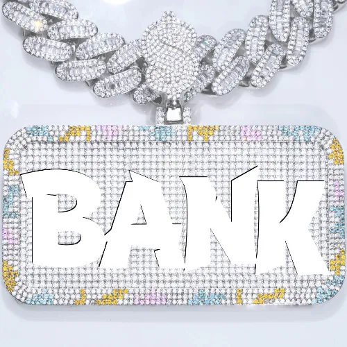 CUSTOM LETTER NECKLACE 3D COLORFUL SQUARE sold by The GUU Shop