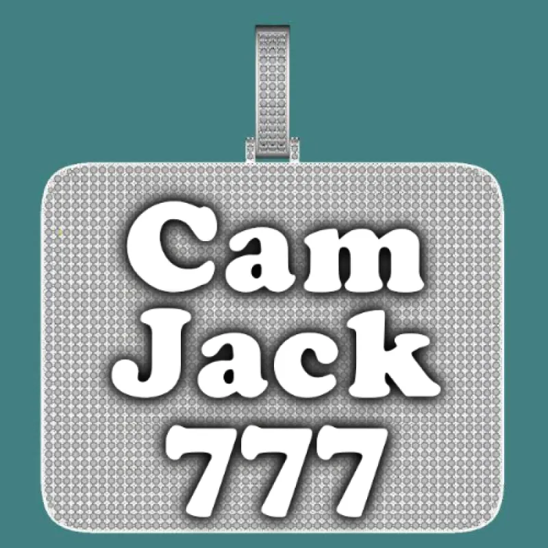 CUSTOM LETTER NECKLACE 3D BIG SQUARE made by The GUU Shop