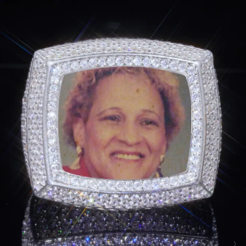 3D CUSTOM PICTURE ICED RING sold by The GUU Shop