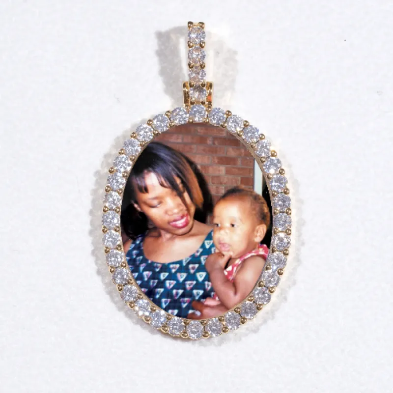 3D Oval Custom Picture Pendant sold by The GUU Shop