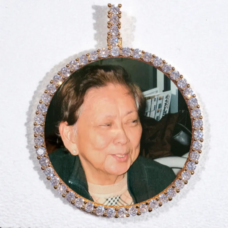 LARGE 3D CIRCLE CUSTOM PICTURE PENDANT sold by The GUU Shop