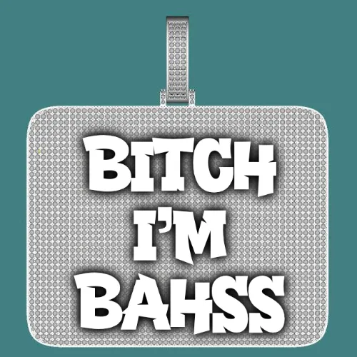 CUSTOM LETTER NECKLACE 3D BIG SQUARE sold by The GUU Shop