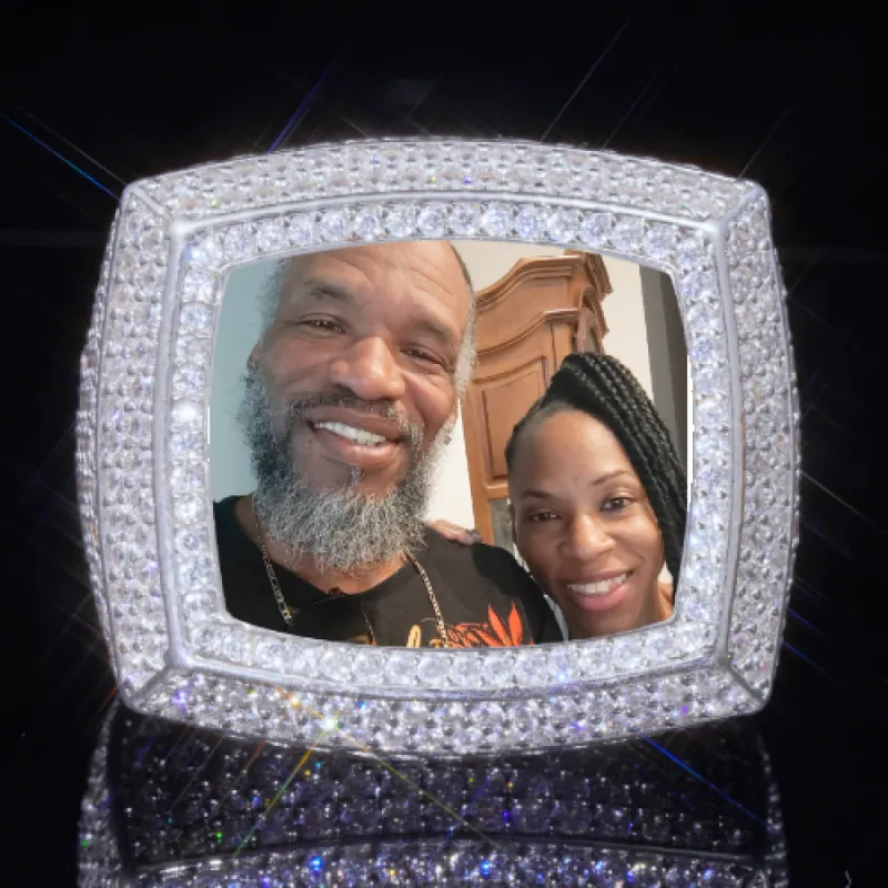 3D CUSTOM PICTURE ICED RING sold by The GUU Shop