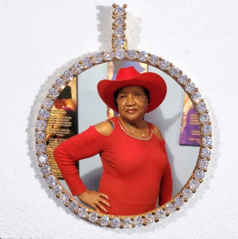 LARGE 3D CIRCLE CUSTOM PICTURE PENDANT sold by The GUU Shop