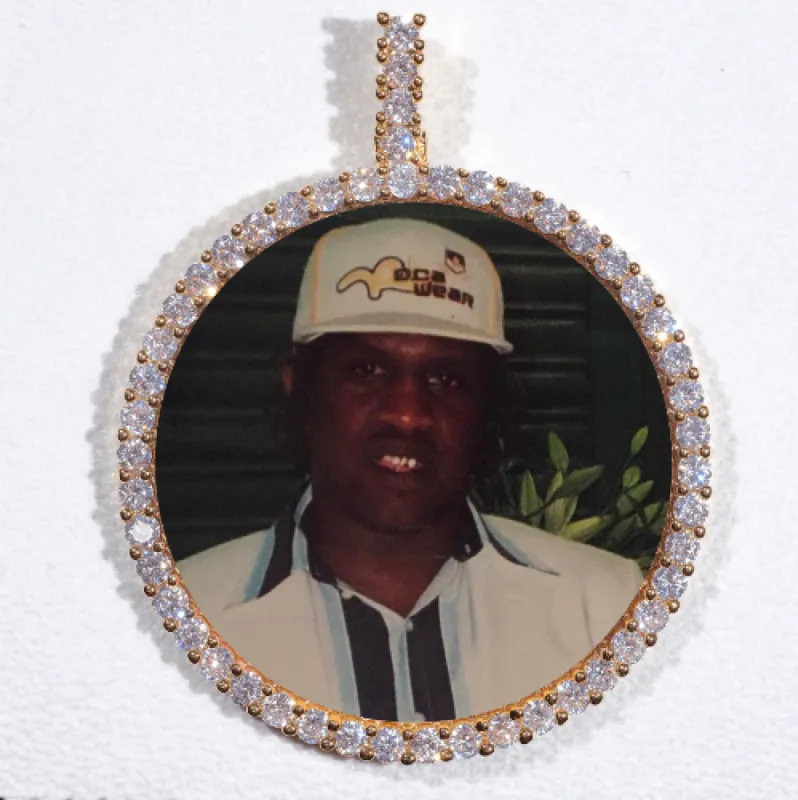 LARGE 3D CIRCLE CUSTOM PICTURE PENDANT sold by The GUU Shop