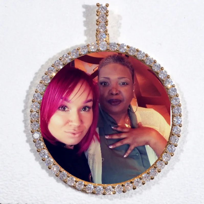 LARGE 3D CIRCLE CUSTOM PICTURE PENDANT sold by The GUU Shop