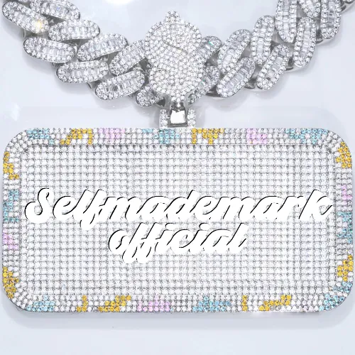 CUSTOM LETTER NECKLACE 3D COLORFUL SQUARE sold by The GUU Shop