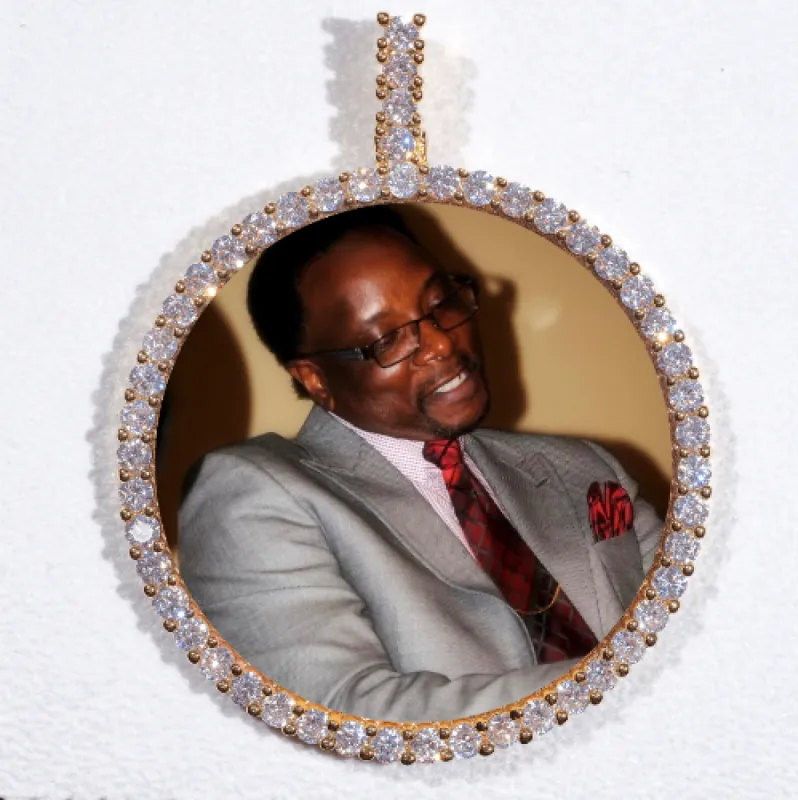 LARGE 3D CIRCLE CUSTOM PICTURE PENDANT sold by The GUU Shop