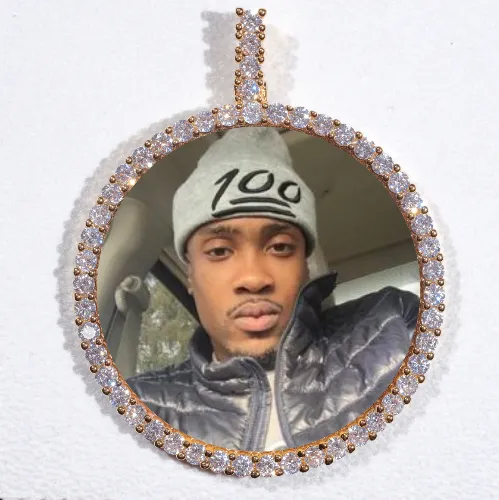 LARGE 3D CIRCLE CUSTOM PICTURE PENDANT sold by The GUU Shop