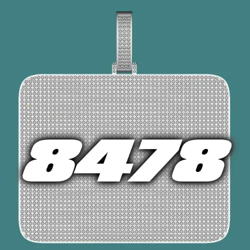 CUSTOM LETTER NECKLACE 3D BIG SQUARE sold by The GUU Shop