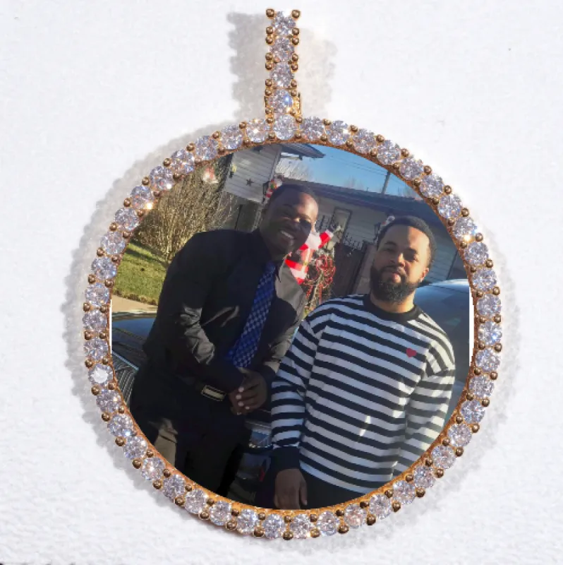 LARGE 3D CIRCLE CUSTOM PICTURE PENDANT sold by The GUU Shop