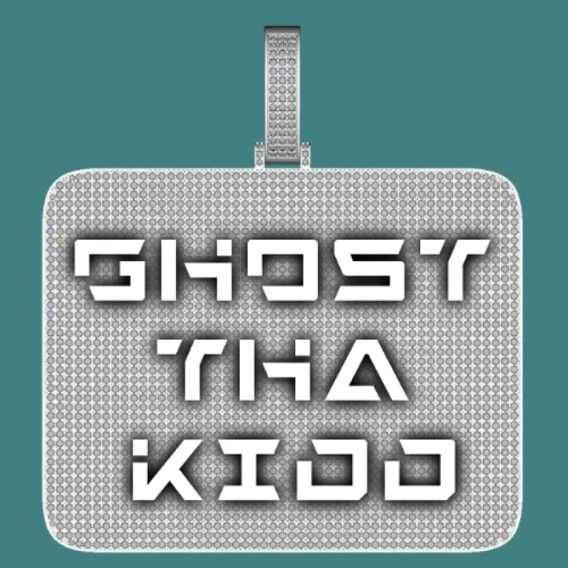 CUSTOM LETTER NECKLACE 3D BIG SQUARE sold by The GUU Shop