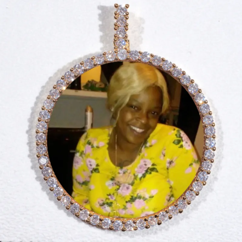 LARGE 3D CIRCLE CUSTOM PICTURE PENDANT sold by The GUU Shop